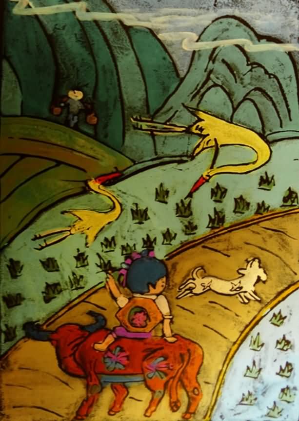 牧童遥指杏花树猜成语杏花村_牧童遥指杏花村图片(2)