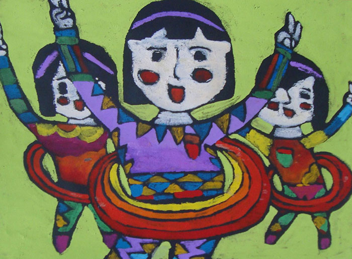 儿童画转呼啦圈