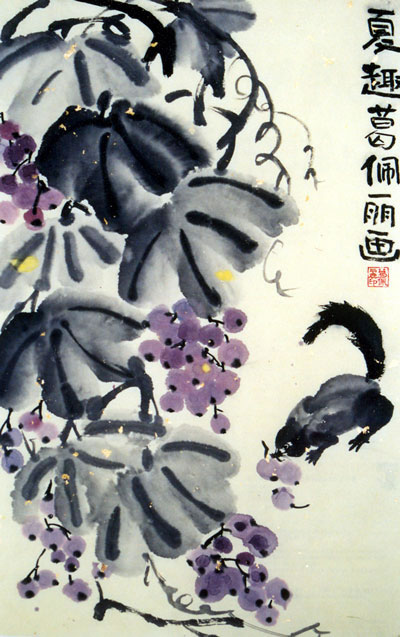 儿童画紫晶葡萄_六一儿童网