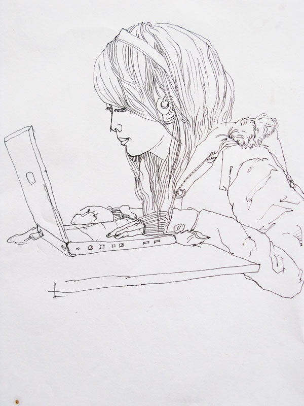 上网女孩