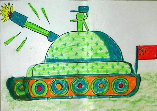 儿童画坦克帝国