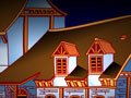 夜色中的小镇