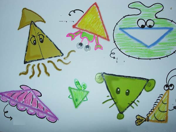 幼儿园大班数学教案:神奇的三角形_幼儿园教案